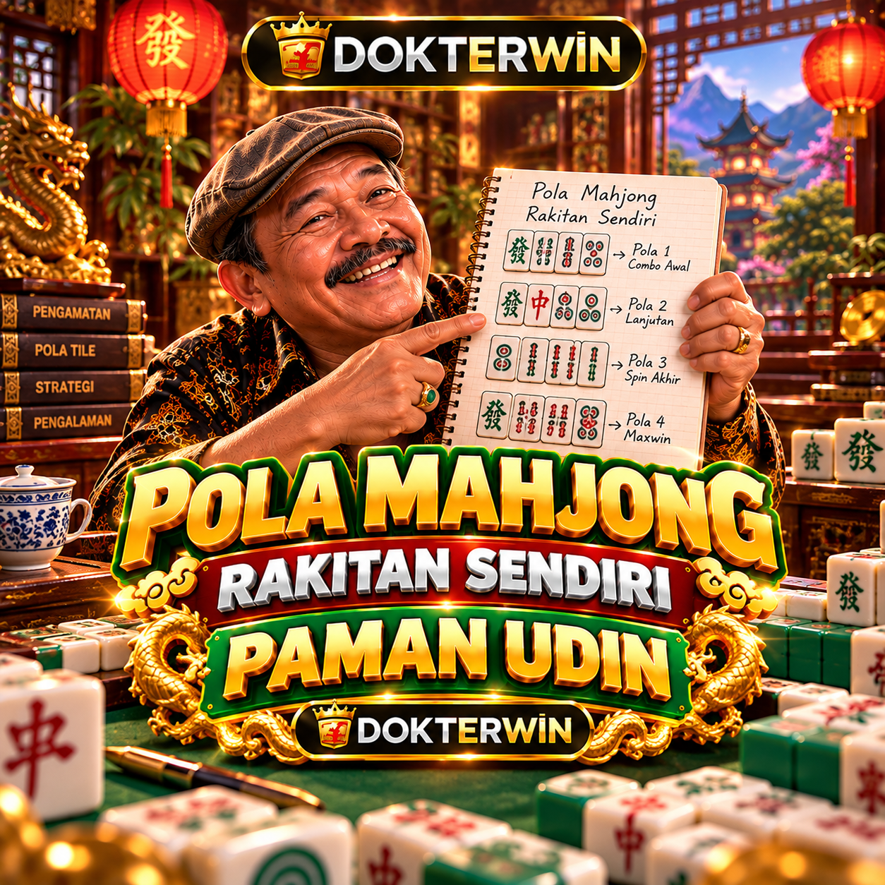 DOKTERWIN: Perjalanan Paman Udin Mencoba Pola Mahjong Sendiri